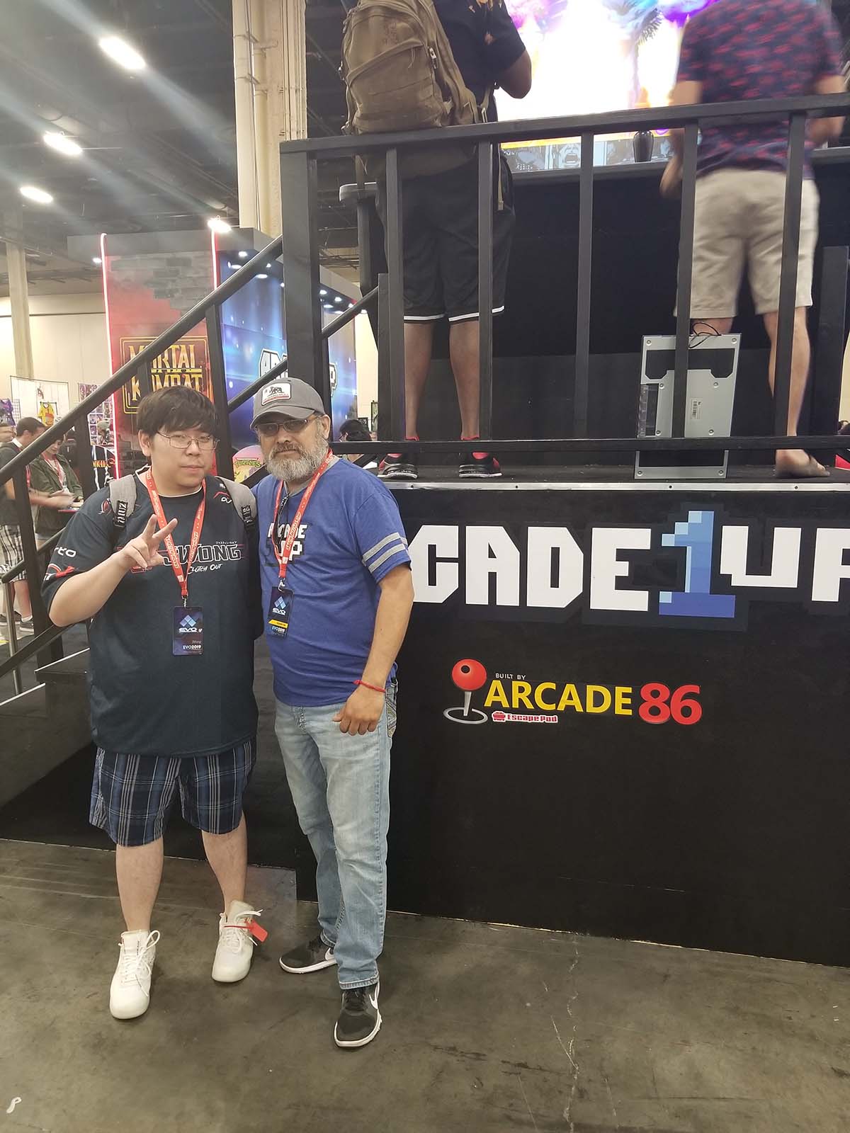 Vincent Salazar and Justin Wong at EVO